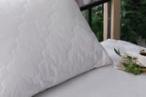100% Organic Wool Pillow, Removable and Washable Cotton Pillow Cover, Adjustable Firmness