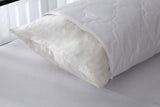 100% Organic Wool Pillow, Removable and Washable Cotton Pillow Cover, Adjustable Firmness
